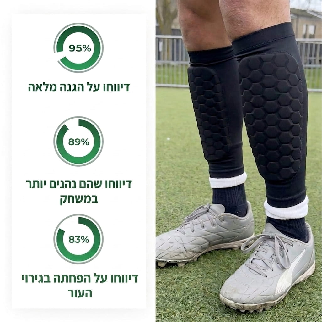 ™HitGuard - מגני שוקיים למניעת כאבים ופציעות